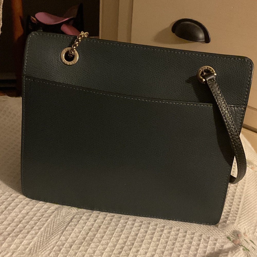 Furla Two-Tone Blue and Red Shoulder Bag - Picture 2 of 6